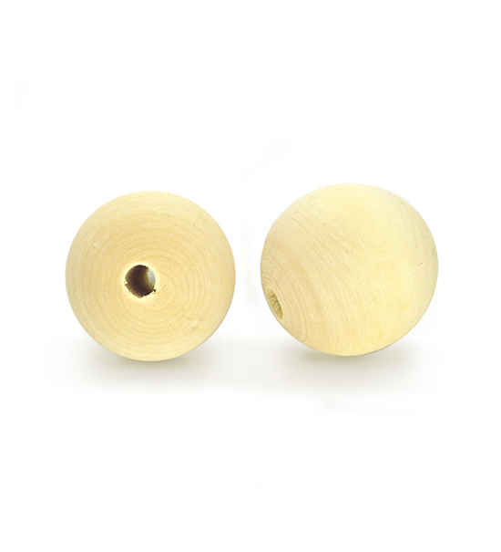 Perla sferica in legno (12 pz.) - 40 mm ø
